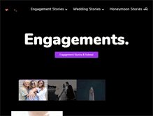 Tablet Screenshot of engagementstory.com